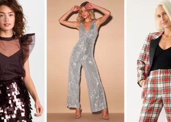 Sparkly clothing pair to add a little something extra to your holiday outfit in 2022