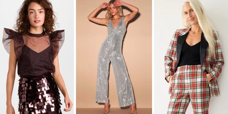 Sparkly clothing pair to add a little something extra to your holiday outfit in 2022